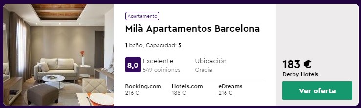 apartamento en barcelona para puente de octubre 2020 desde 12 euros persona y noche