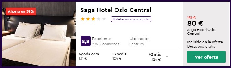 hotel 3 estrellas en oslo el puente de mayo 2020 desde 40 euros persona y noche