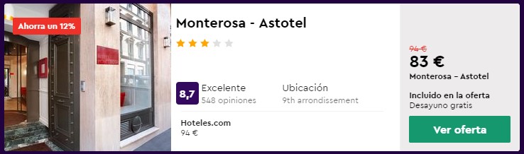 hotel 3 estrellas en verano 2020 en paris desde 41 euros por persona y noche