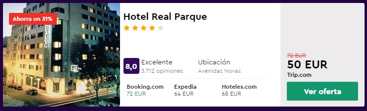 Hotel 4* en Lisboa desde 25€ por persona y noche